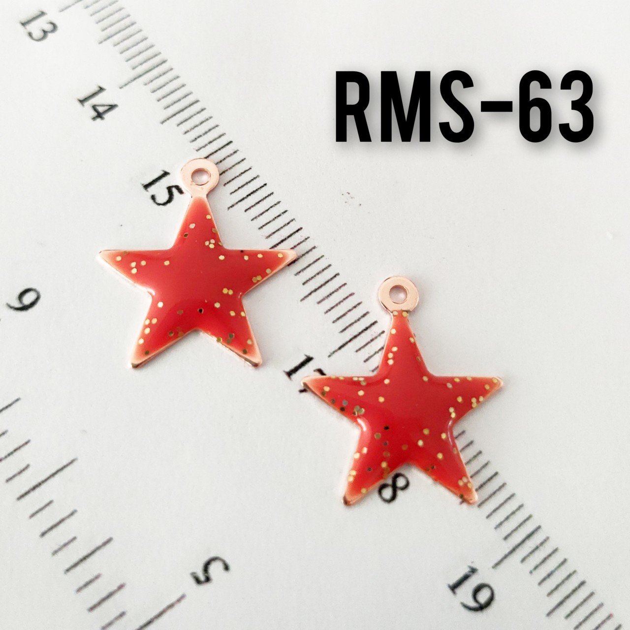 RMS-63 Rose Kaplama Simli Mineli Yıldız