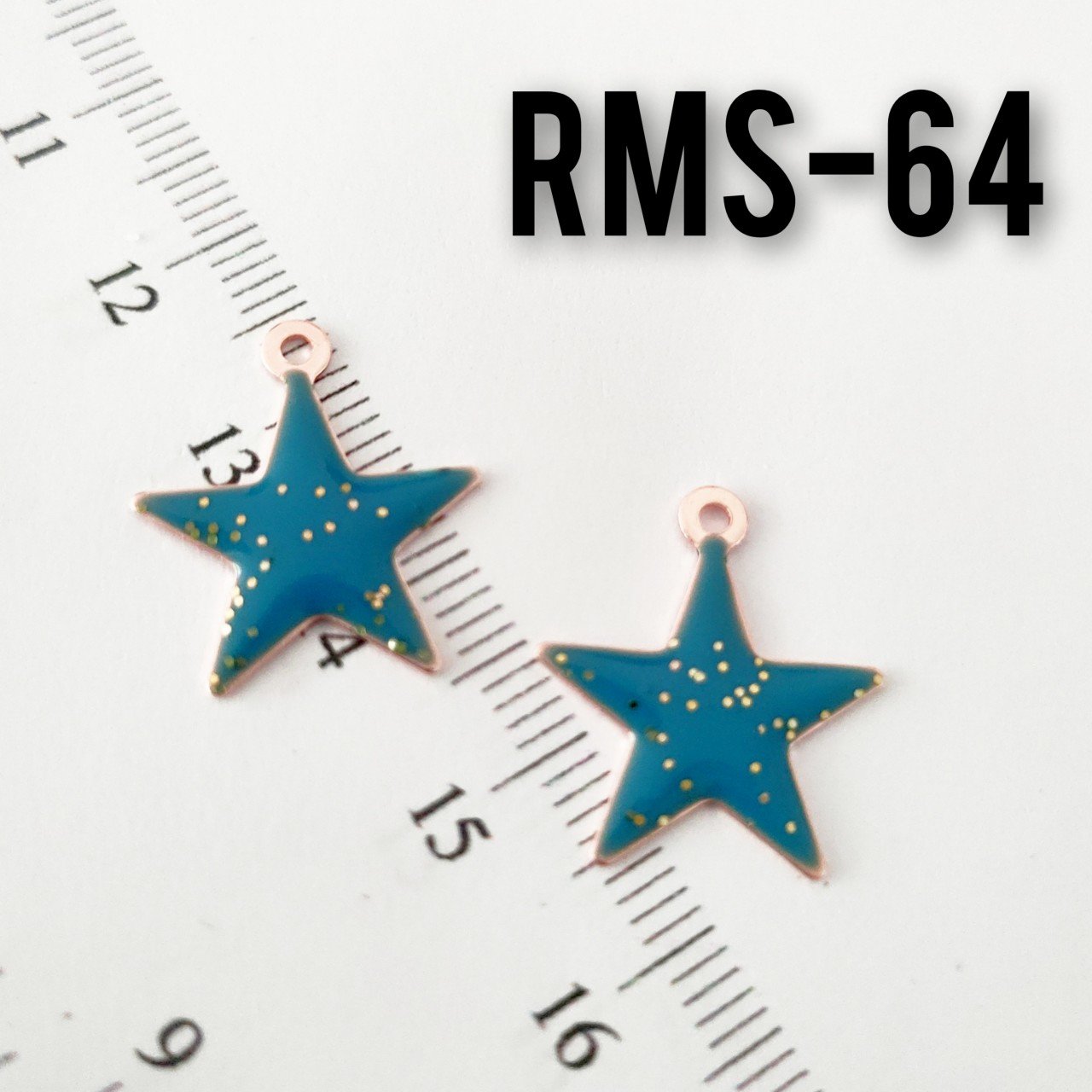 RMS-64 Rose Kaplama Simli Mineli Yıldız