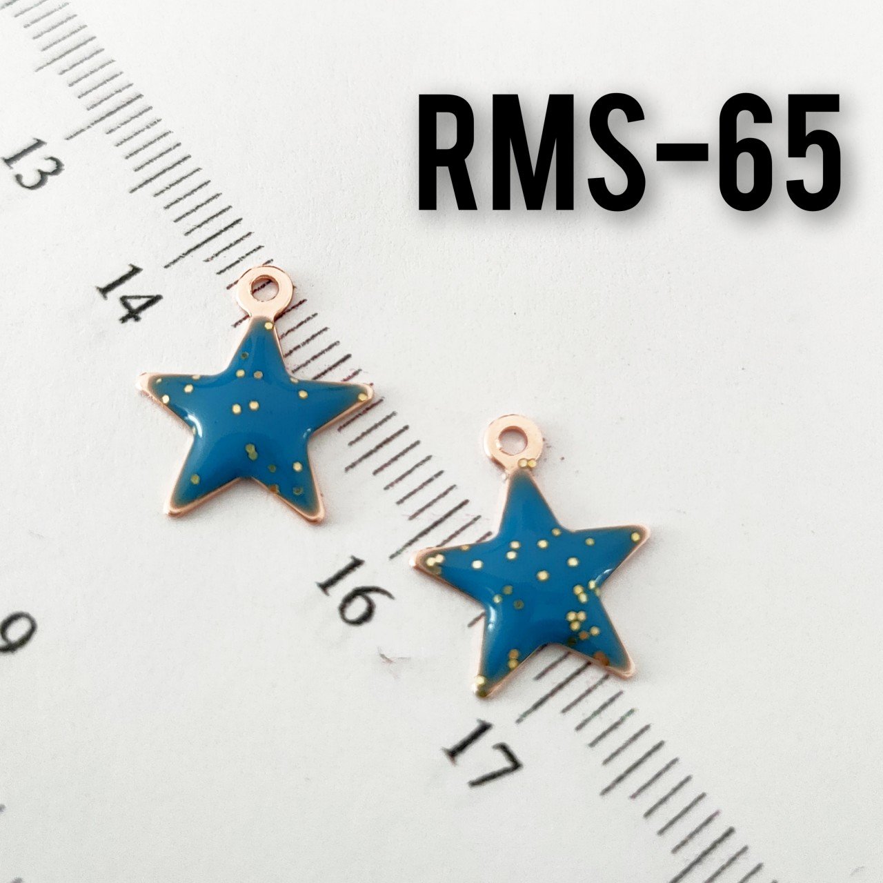 RMS-65 Rose Kaplama Simli Mineli Yıldız