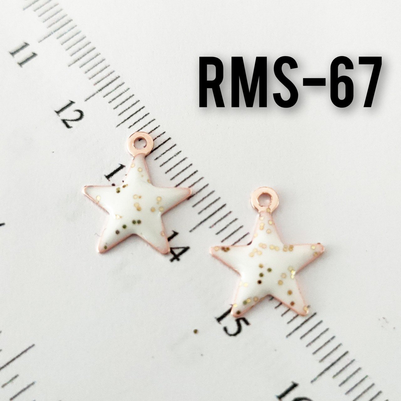 RMS-67 Rose Kaplama Simli Mineli Yıldız
