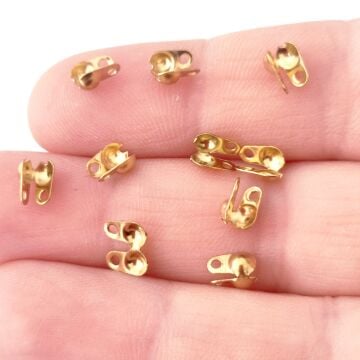 ÇLA-59 A Kalite Kaplama Altın Renk 316L Cerrahi Çelik Yan Kapama