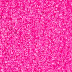 NO:242 Miyuki Delica , Miyuki Boncuk 11/0 DB2035 Fosforlu Pembe