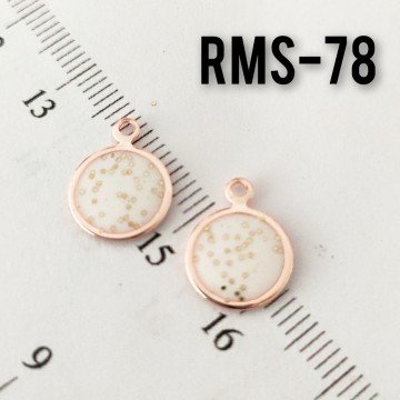 RMS-78 Rose Kaplama Simli Mineli Pul Sallantı