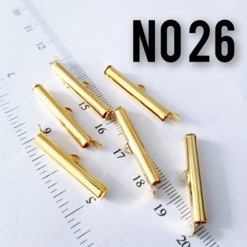 KRN-26 - Altın Kaplama Pirinç Korniş Kapama 25 mm