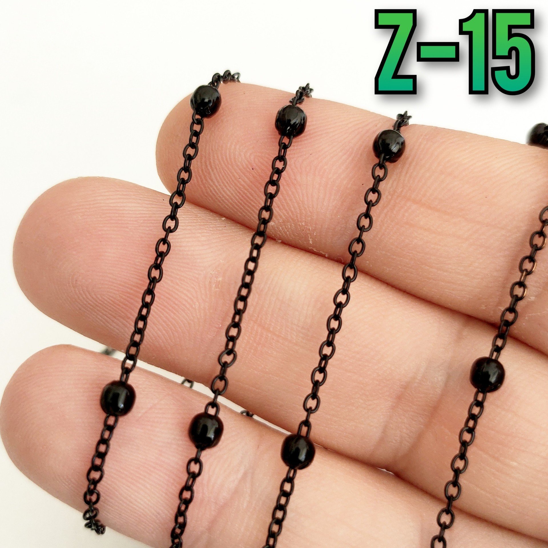 No : 015 Siyah Renk Toplu Zincir