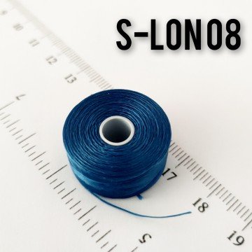 No-08 S-Lon Amerikan Boncuk İpi Açık Lacivert 0.30 mm