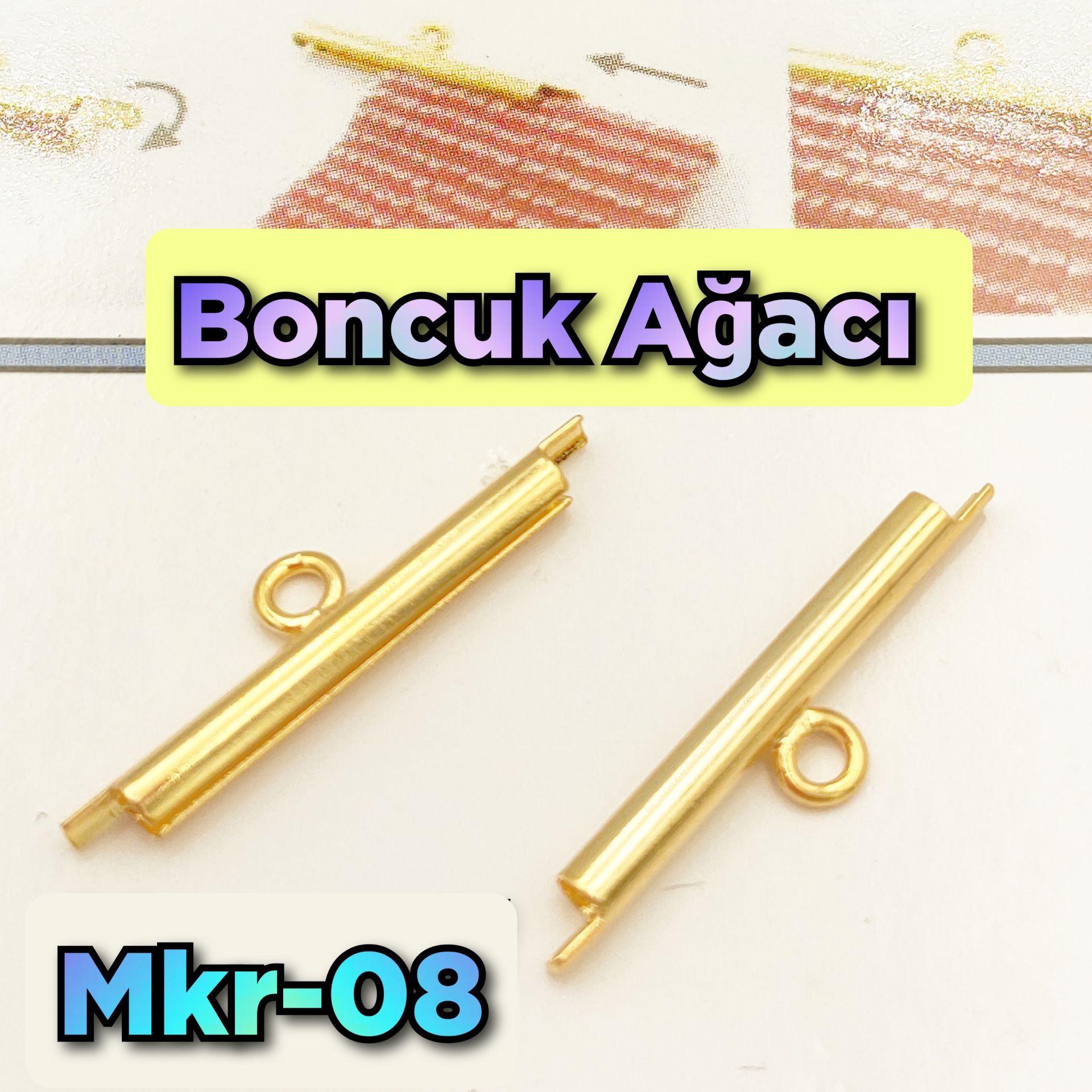 MKR-08 Orjinal Miyuki Korniş Kapama Altın Renk 20 mm