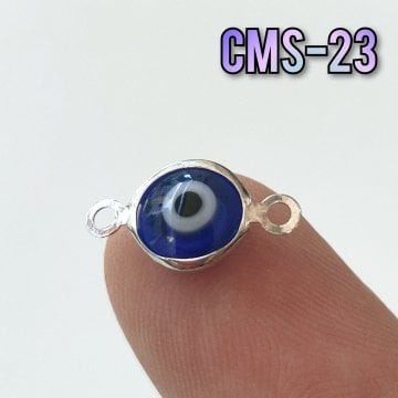 CMS-23 Gümüş Renk Mineli Cam Nazar Sallantı