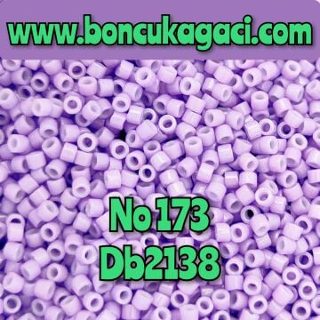 NO:173 Miyuki Delica , Miyuki Boncuk 11/0 DB2138 Açık Mor