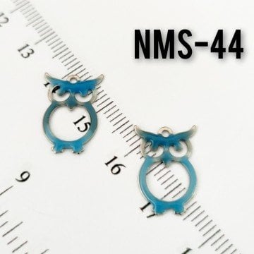 NMS-44 Nikel Kaplama Turkuaz Mineli Baykuş