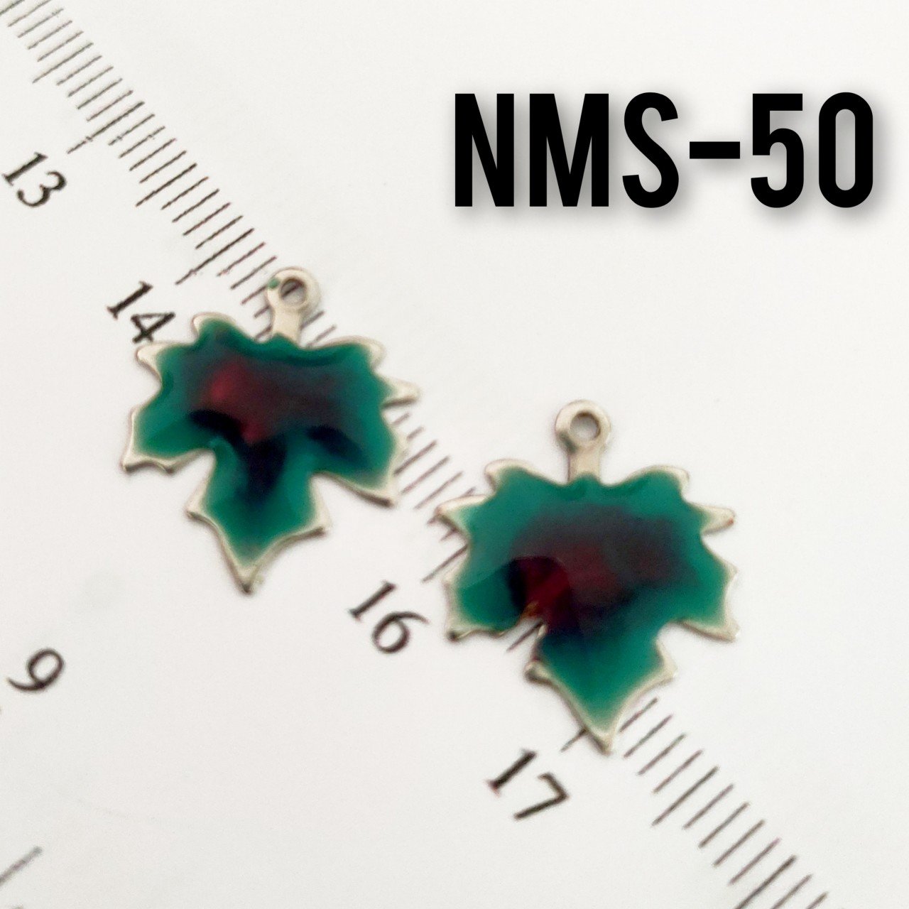 NMS-50 Nikel Kaplama Yeşil - Mor Mineli Yaprak