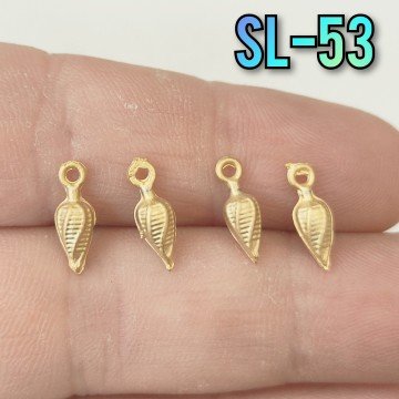 SL-53 24 Ayar Mat Altın Kaplama Burgu Sallantı