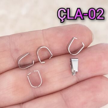 ÇLA-02 A Kalite Gümüş Renk 316L Cerrahi Çelik Mengeç Tepelik