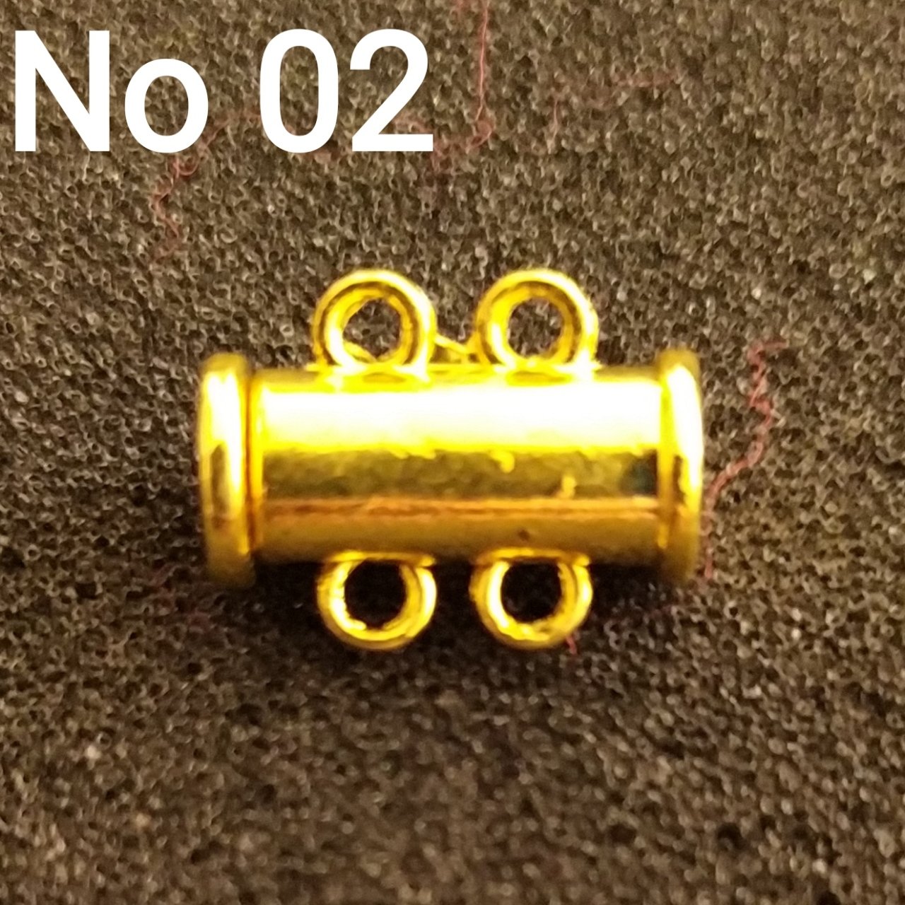 No: 02 - 2 Halkalı Altın Renk Sürgülü Mıknatıs
