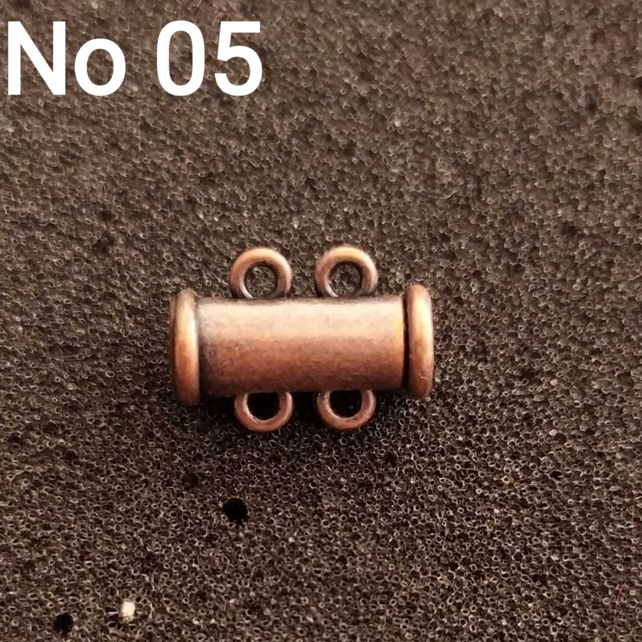 No: 05 - 2 Halkalı Bakır Renk Sürgülü Mıknatıs