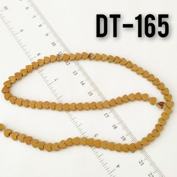 DT-165 Açık Bakır Renk Kalp Hematit 6 mm