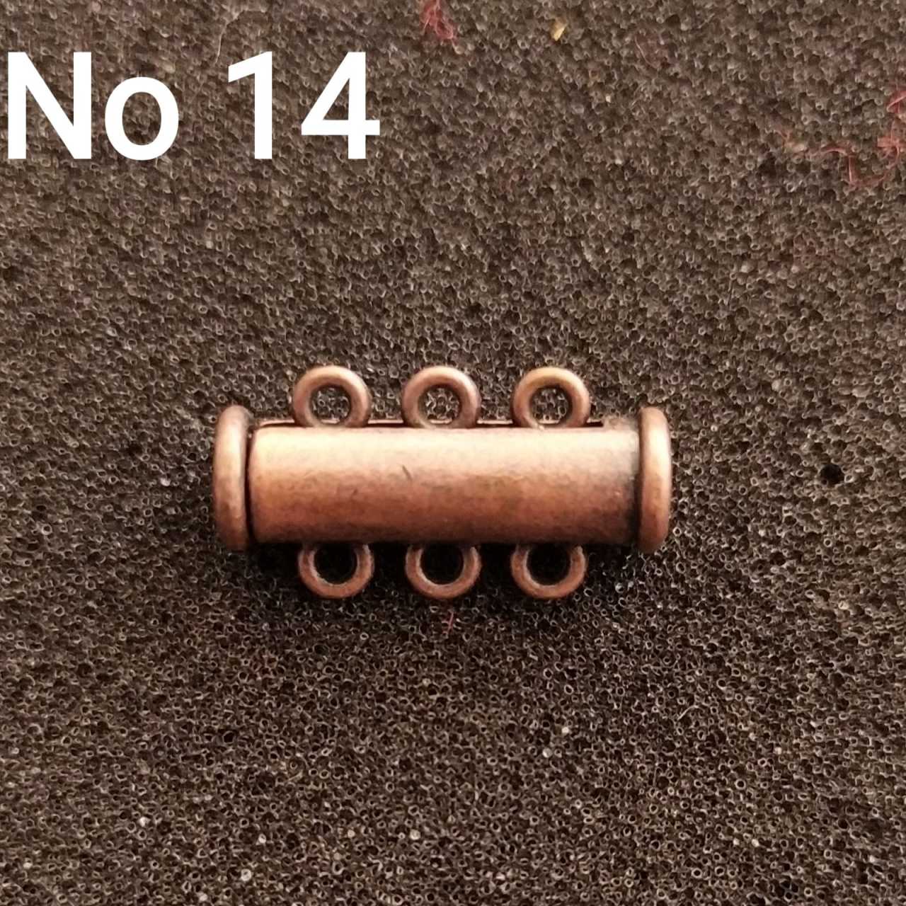 No: 14 - 3 Halkalı Bakır Renk Sürgülü Mıknatıs