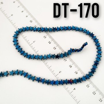 DT-170 Yanar Döner Gece Mavi Yıldız Hematit 6 mm