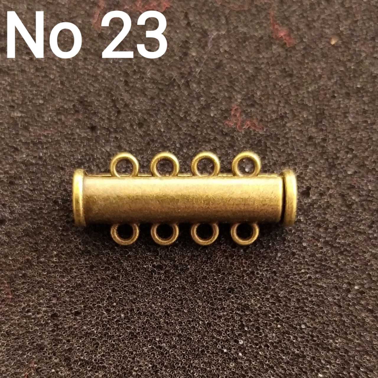 No: 23 - 4 Halkalı Antik Renk Sürgülü Mıknatıs