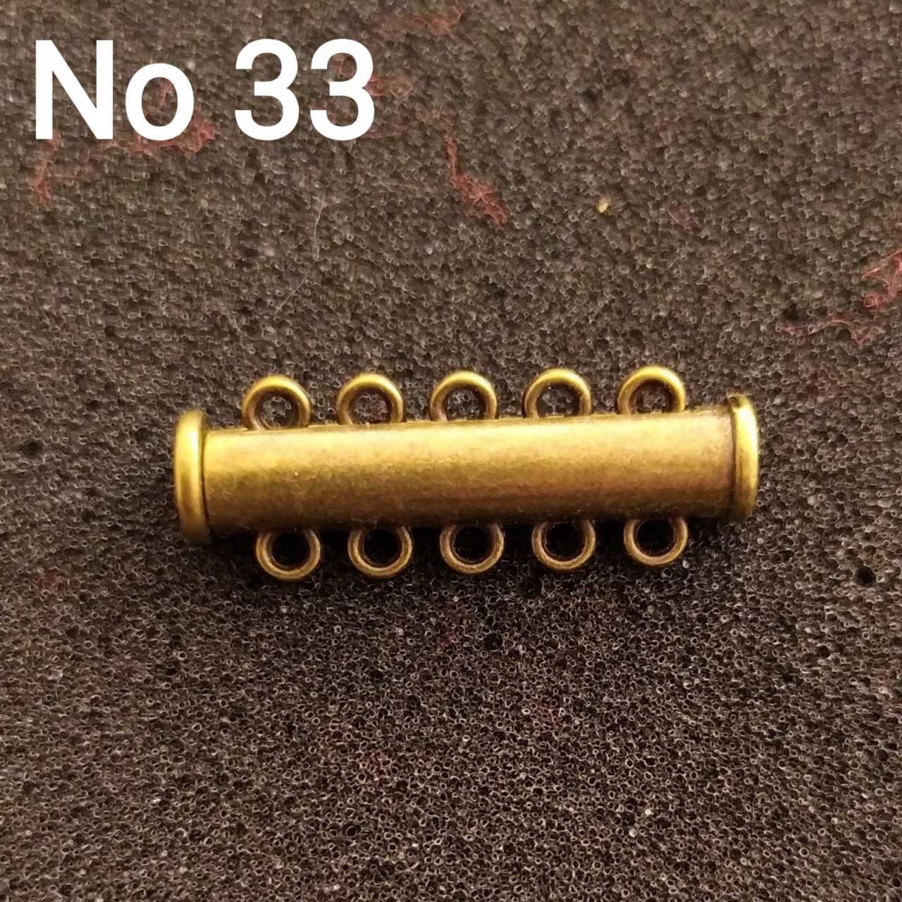No: 33 - 5 Halkalı Antik Renk Sürgülü Mıknatıs