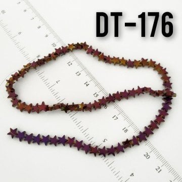 DT-176 Koyu Mor Yanar Döner Yıldız Hematit 6 mm