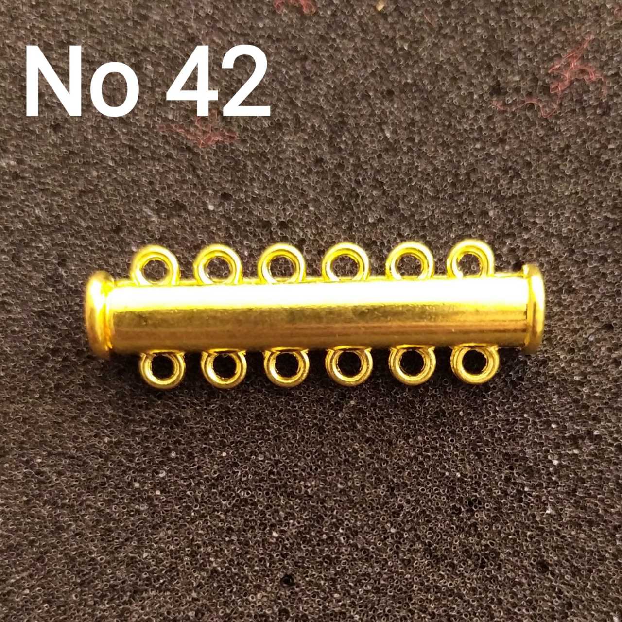 No: 42 - 6 Halkalı Altın Renk Sürgülü Mıknatıs