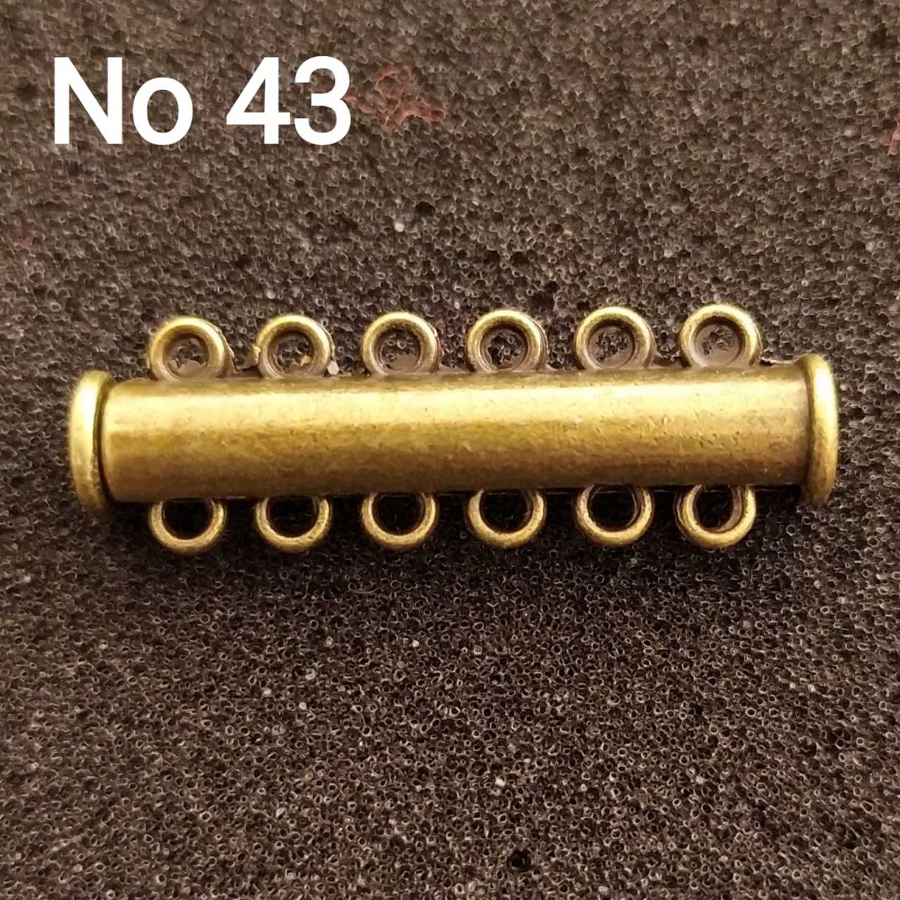 No: 43 - 6 Halkalı Antik Renk Sürgülü Mıknatıs