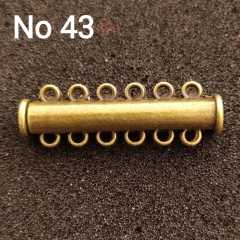 No: 43 - 6 Halkalı Antik Renk Sürgülü Mıknatıs