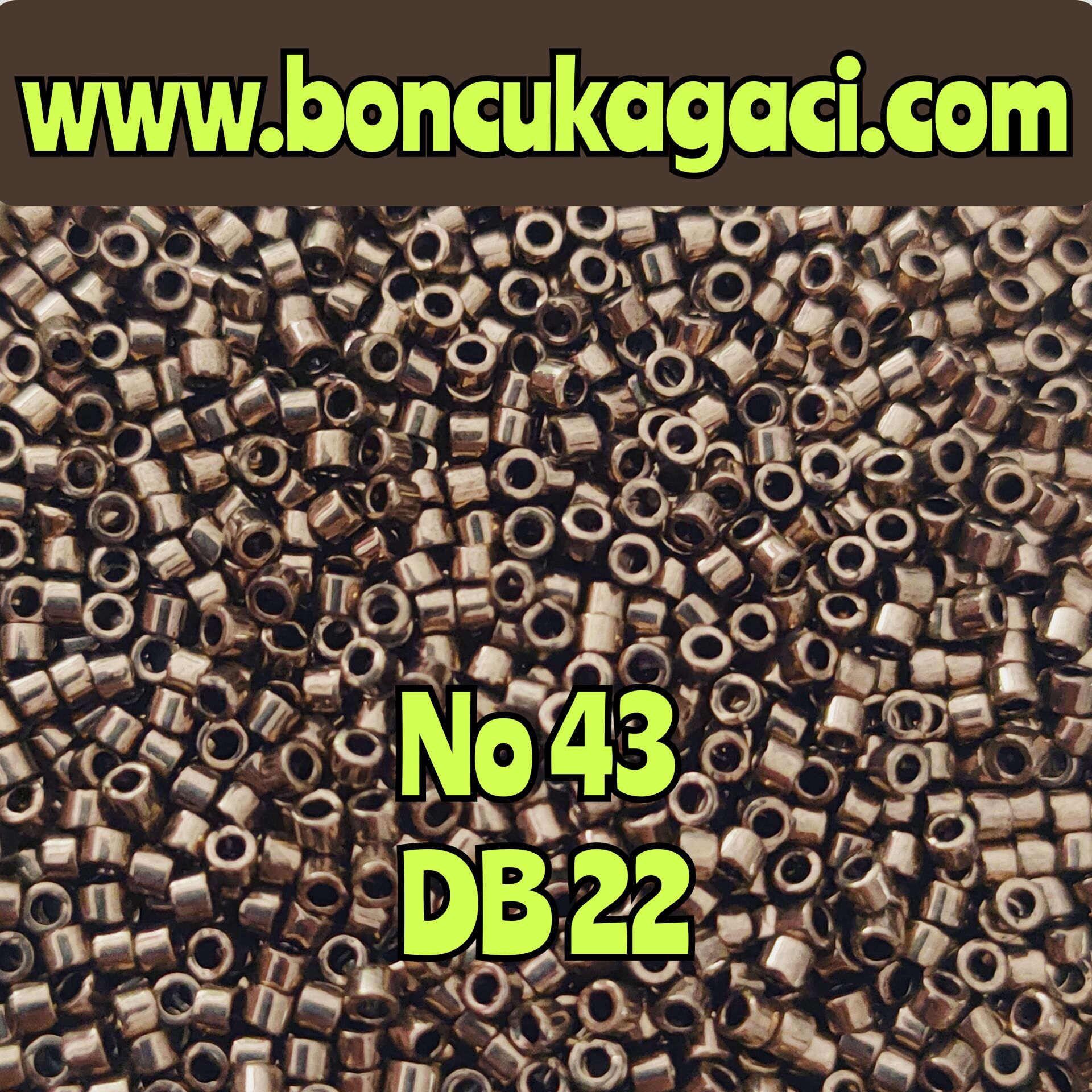 NO:043 Miyuki Delica Boncuk 11/0 DB0022 Opak Bakır Renk