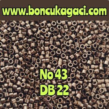 NO:043 Miyuki Delica Boncuk 11/0 DB0022 Opak Bakır Renk