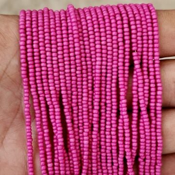 No: 142 Koyu Pembe Preciosa Dizi Kum Boncuk 11/0