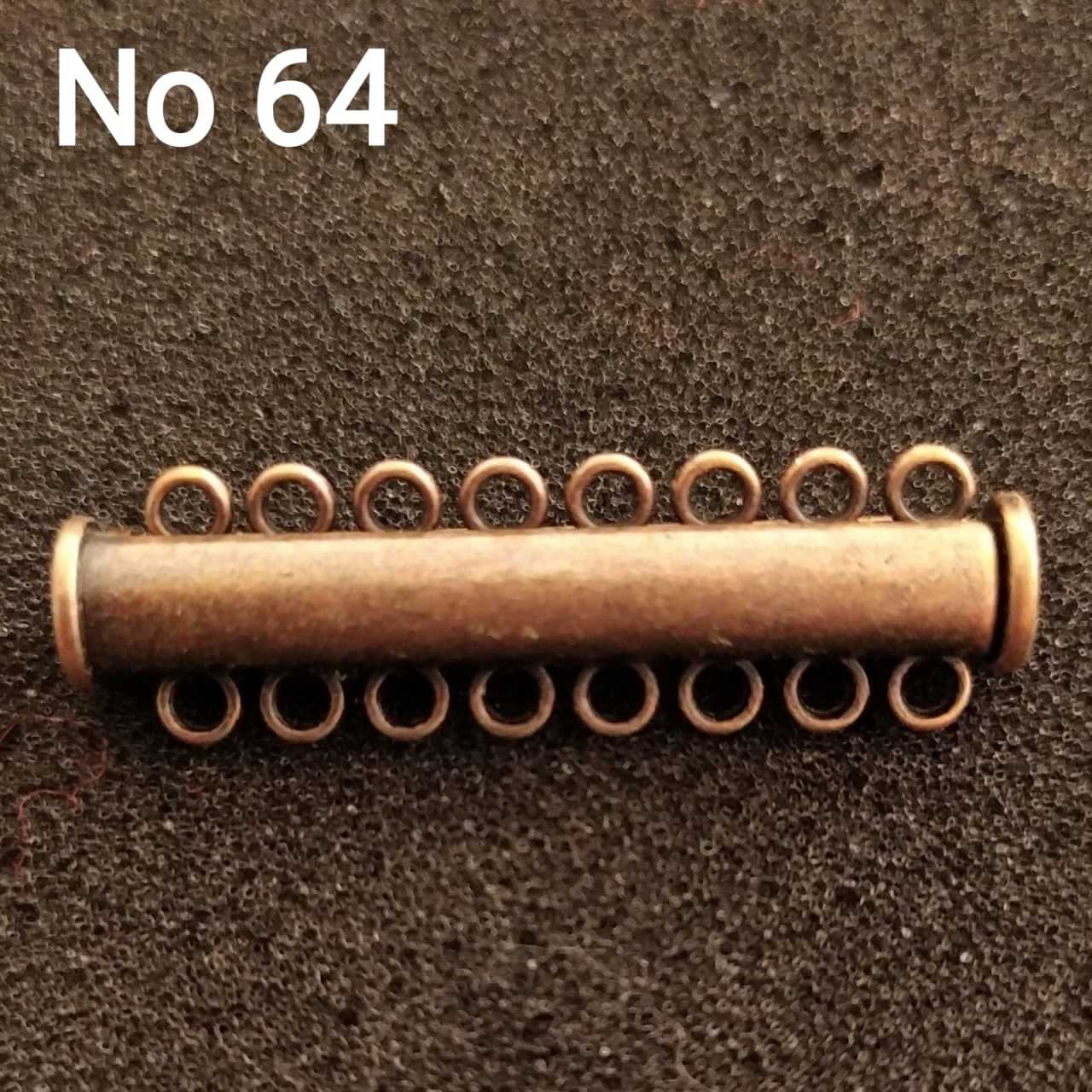 No: 64 - 8 Halkalı Bakır Renk Sürgülü Mıknatıs