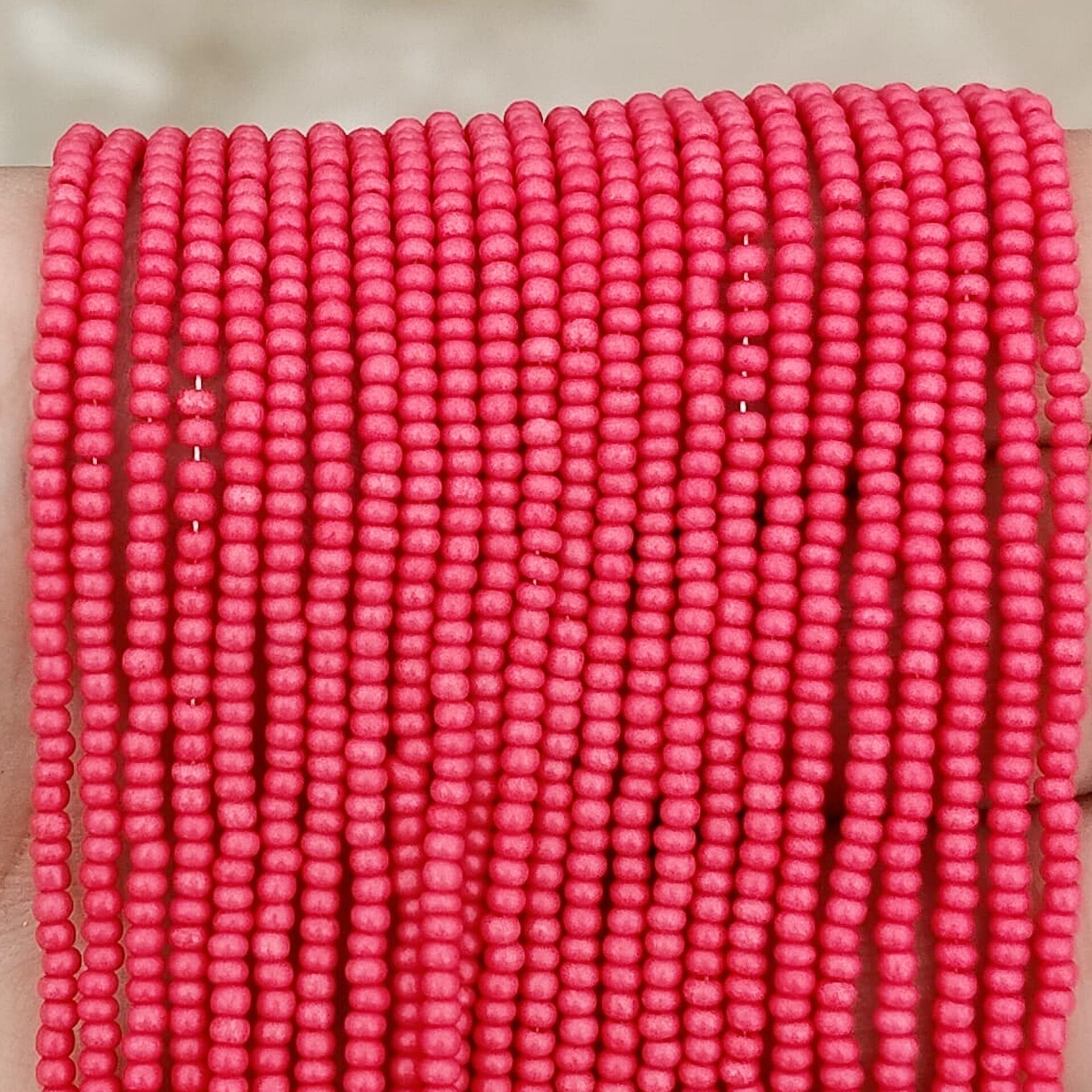 No: 144 Mercan Kırmızı Preciosa Dizi Kum Boncuk 11/0