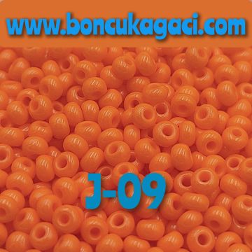 J-09 Opak Turuncu Preciosa Jabloneks Kum Boncuk 8/0 (3mm)