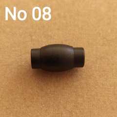 No: 08 - 6 mm Siyah Renk Kapsül Mıknatıs Kapama