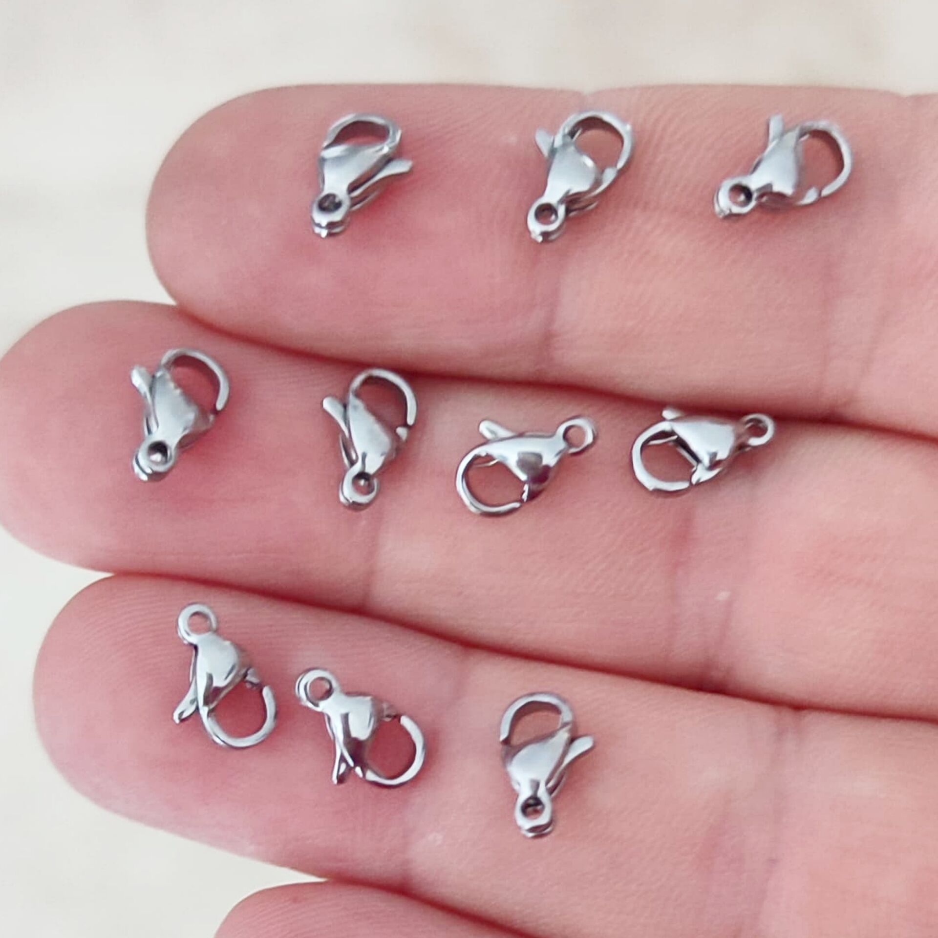 ÇLP-10 A Kalite Gümüş Renk 316L Cerrahi Çelik Papağan 501 (küçük)