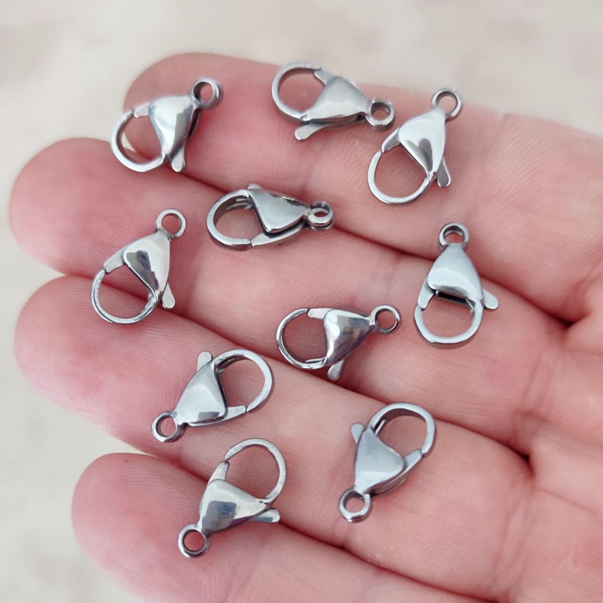 ÇLP-11 A Kalite Gümüş Renk 316L Cerrahi Çelik Papağan 505 (büyük)