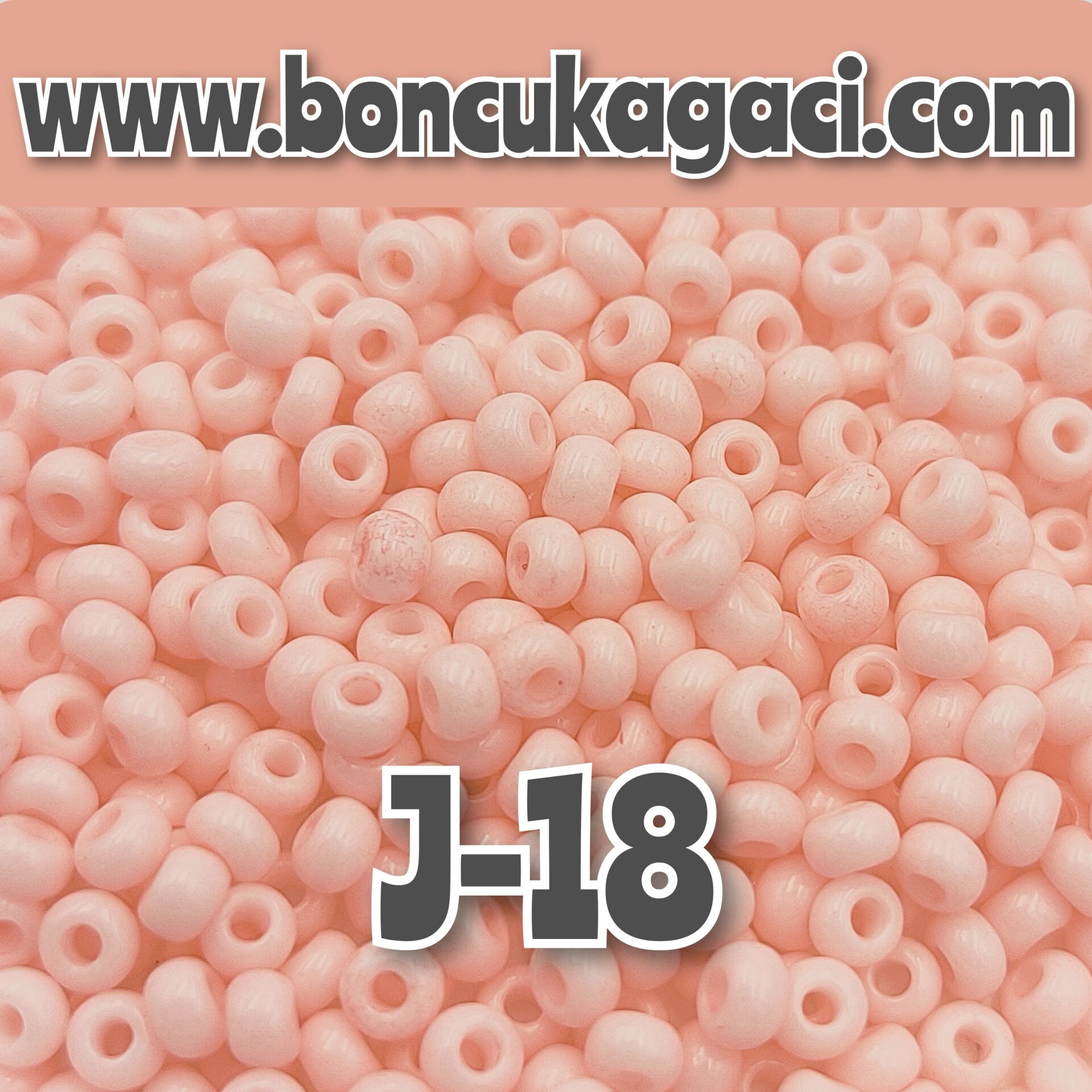 J-18 Açık Karanfil Pembe Preciosa Jabloneks Kum Boncuk 8/0 (3mm)