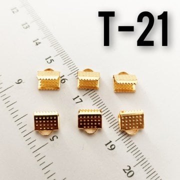 T-21 Altın Kaplama Timsah Kapama 8 mm