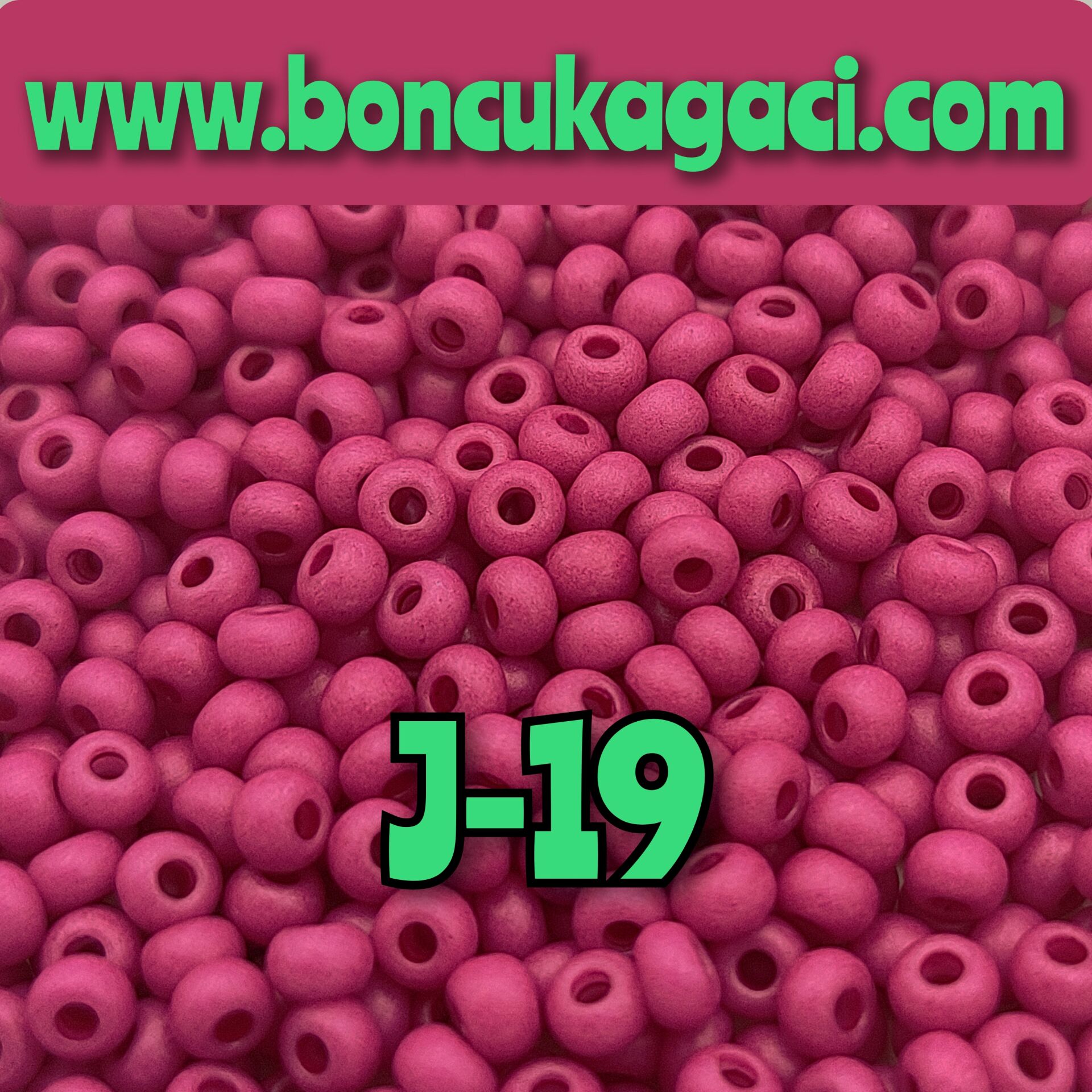 J-19 Siklamen Pembe Preciosa Jabloneks Kum Boncuk 8/0 (3mm)