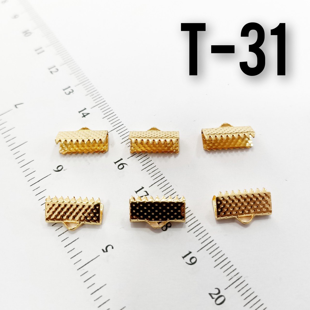 T-31 Altın Kaplama Timsah Kapama 13 mm