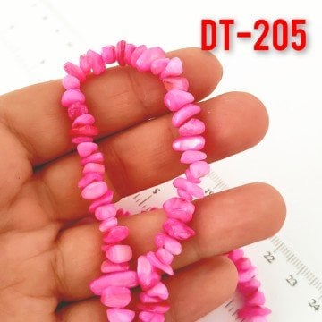 DT-205 Fuşya Pembe Boyalı Sedef Kırık Taş