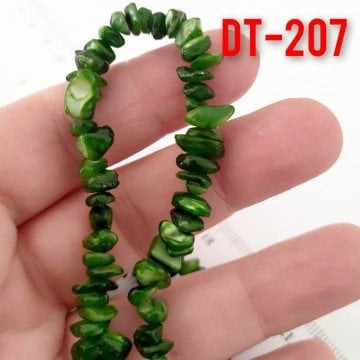 DT-207 Yeşil Boyalı Sedef Kırık Taş