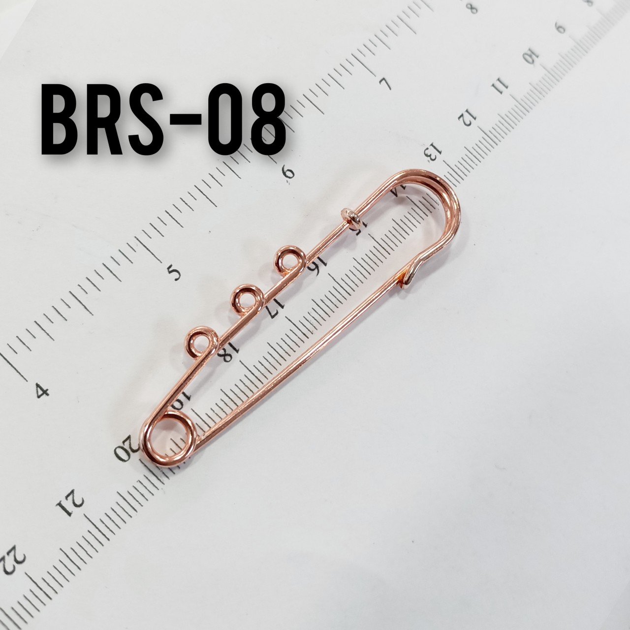 BRŞ-08 Rose Kaplama İskoç İğnesi