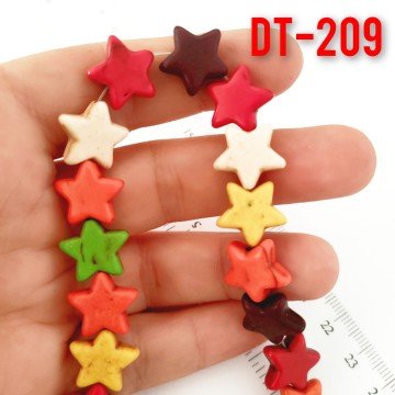 Dt-209 İmitasyon Karışık Renk Yıldız Turkuaz Dizi