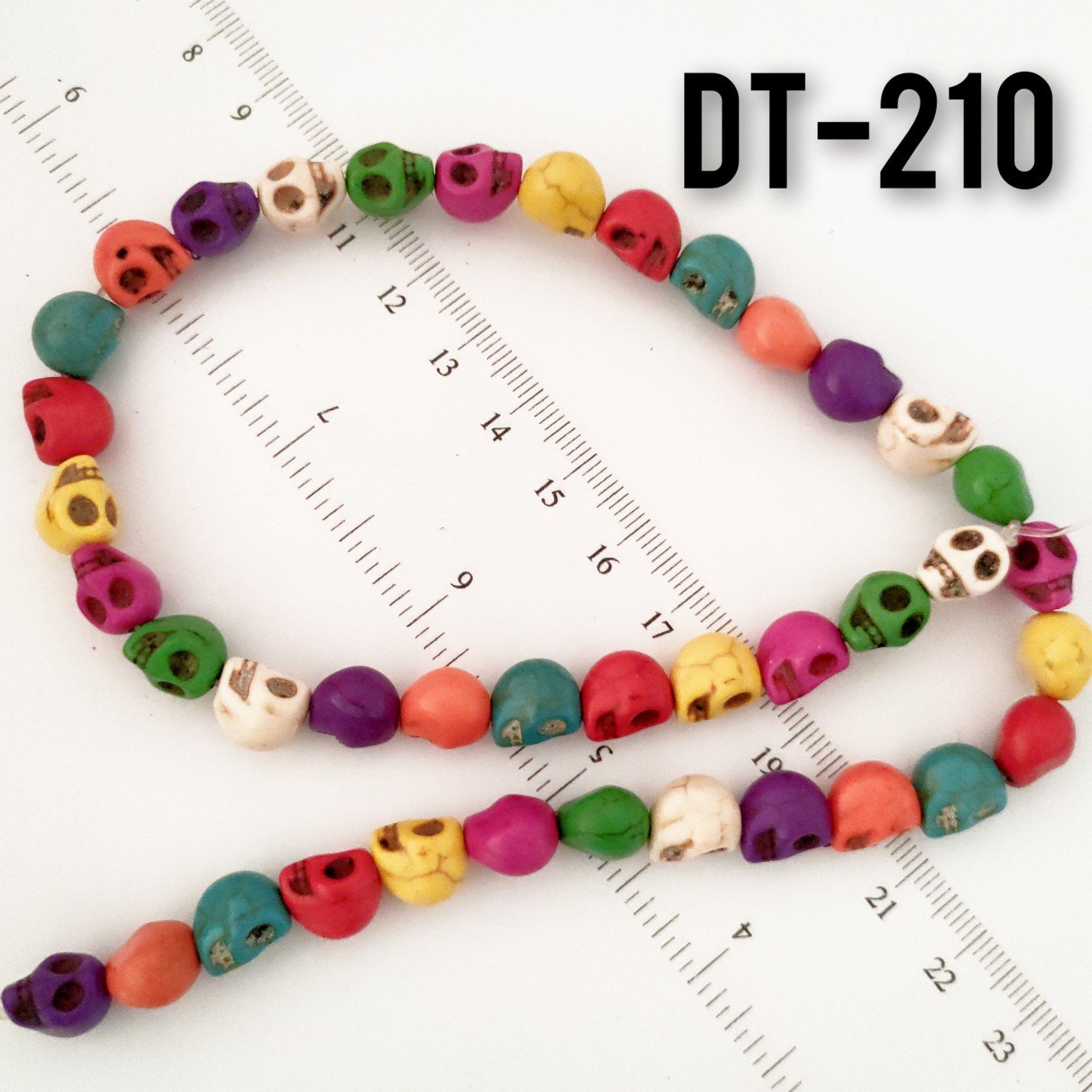 Dt-210 İmitasyon Karışık Renk Kafatası Turkuaz Dizi