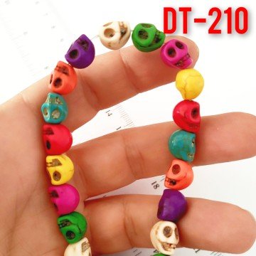 Dt-210 İmitasyon Karışık Renk Kafatası Turkuaz Dizi