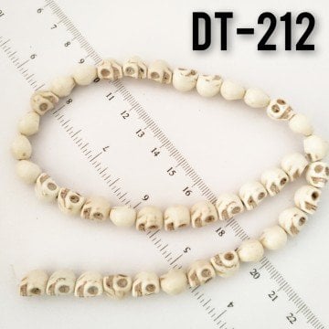 Dt-212 İmitasyon Krem Renk Kafatası Turkuaz Dizi