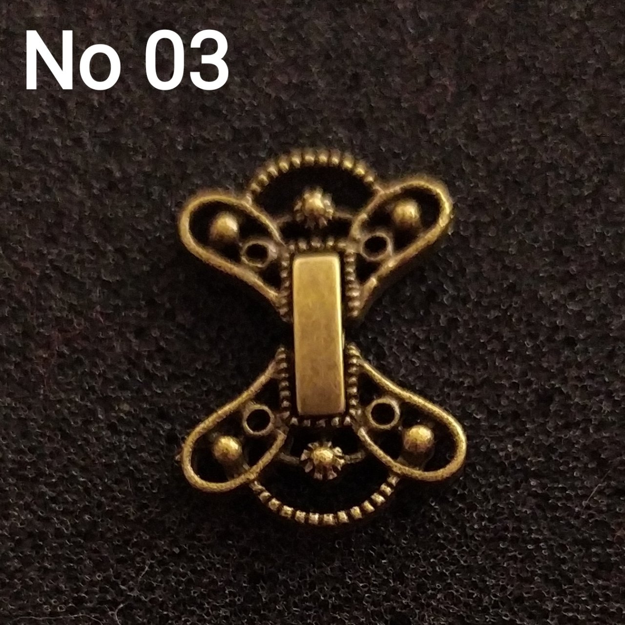 No : 03 Kelebek Kapama Antik renk 16 mm