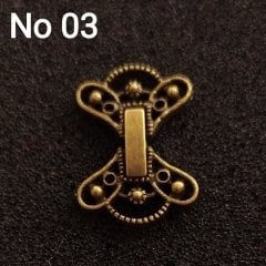 No : 03 Kelebek Kapama Antik renk 16 mm